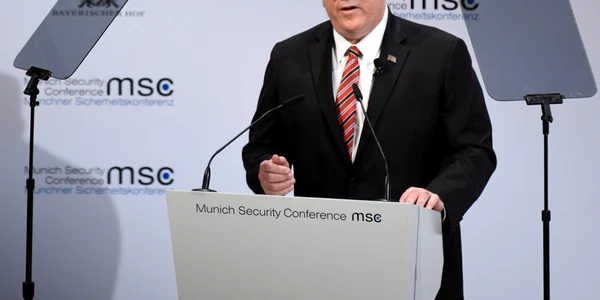 Mike Pompeo la Conferinţa de Securitate de la Munchen 15 FEBRUARIE 2020 FOTO EPA-EFE
