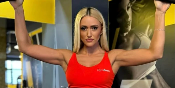 Iuliana Pepene este zilnic la sala de forță foto: Instagram 