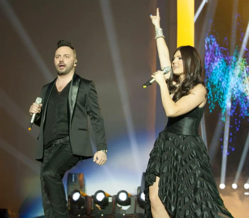 
    Ovi şi Paula Seling reprezintă România la Eurovision cu piesa «Miracle» (Foto: TVR)  