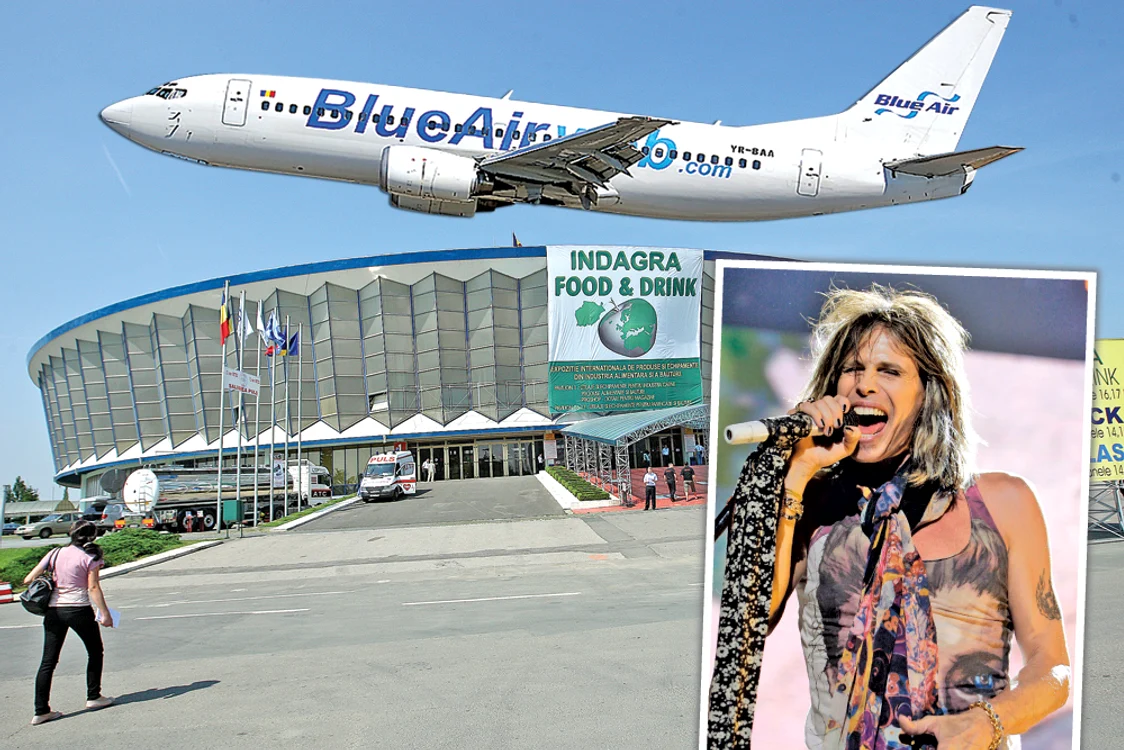 
    Pe lângă Romexpo  trec avioanele care  aterizează pe  Aeroportul Băneasa. Steven Tyler va  încinge atmosfera  cu piese rock  