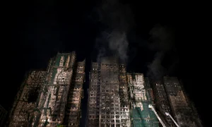 Incendiu în Hong Kong FOTO AFP