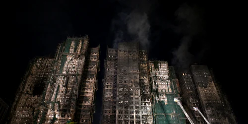 Incendiu în Hong Kong FOTO AFP
