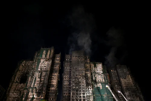 Incendiu în Hong Kong FOTO AFP