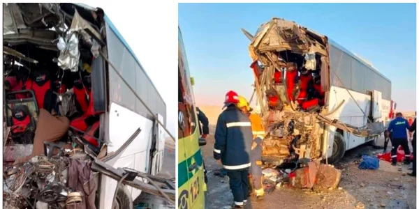 Accident de autocat în Egipt FOTO Twitter 