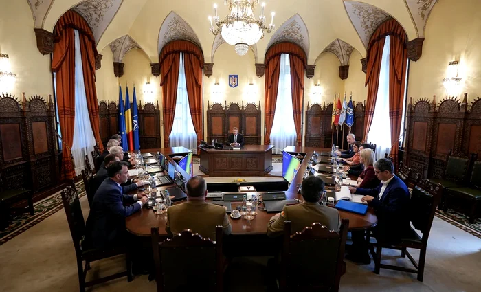 Sedința CSAT. Foto: presidency.ro