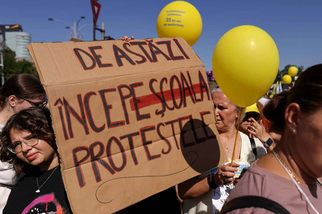 Protest în fața Guvernului FOTO Inquam Photos/ Octav Ganea