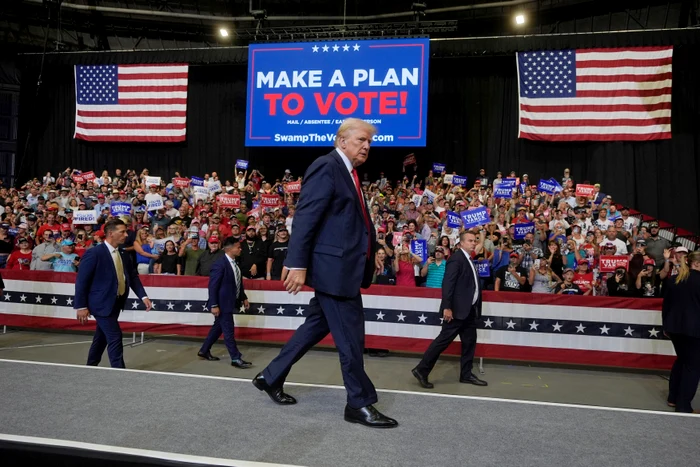 Donald Trump la un miting de campanie în statul Montana FOTO PROFIMEDIA