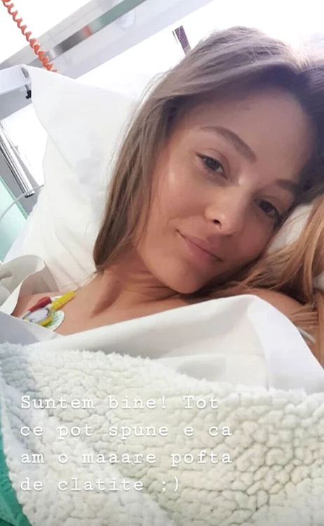 Oana Matache a transmis de pe patul de spital că este bine