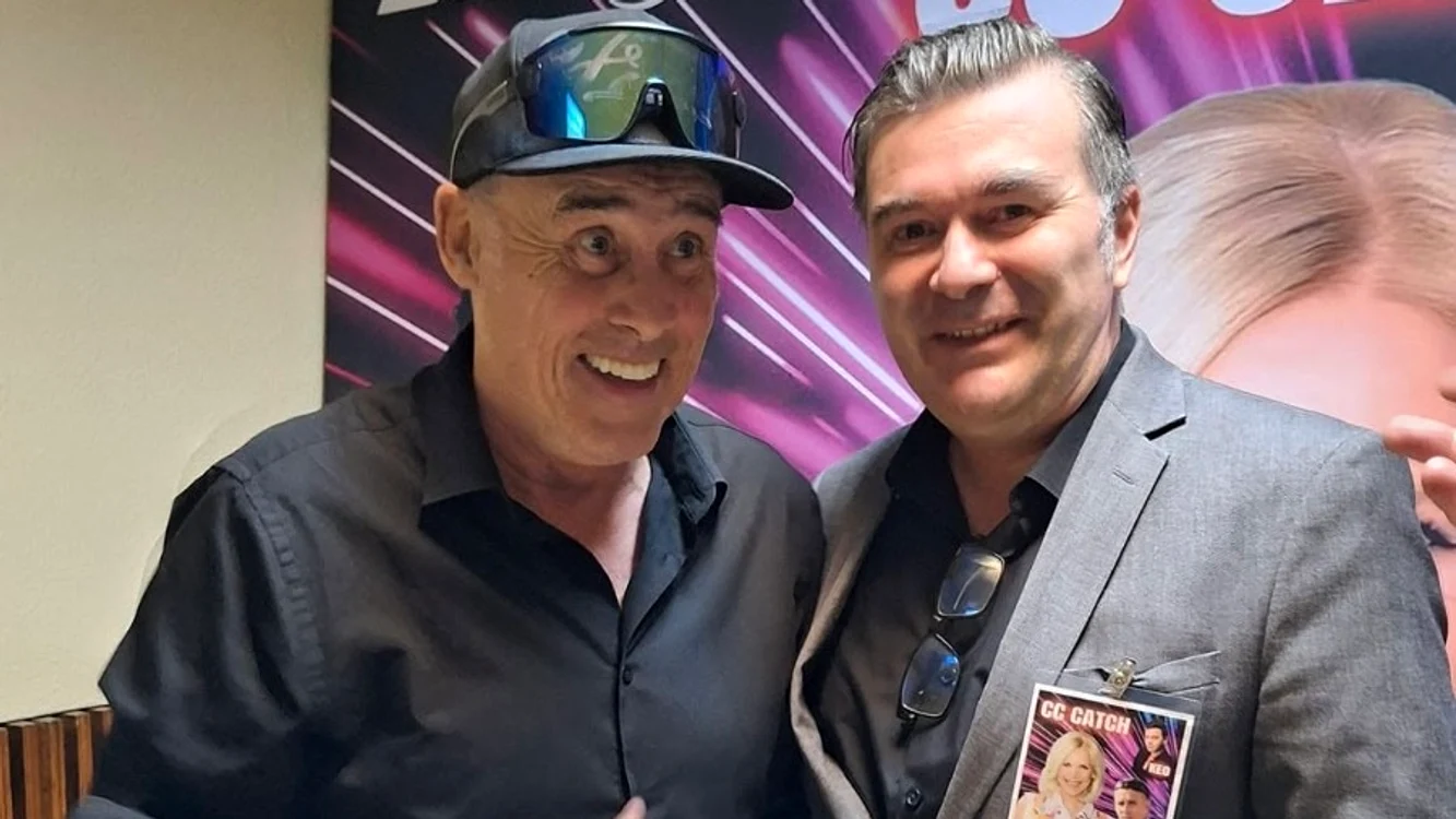 John McInerney, solistul Bad Boys Blue, alături  de Traian Bădulescu