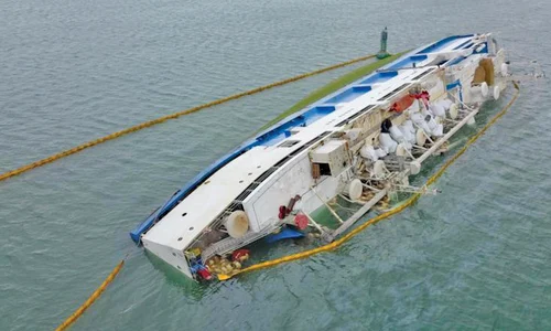 Nava Queen Hind s a răsturnat în Portul Midia pe 24 noiembrie 2019  jpeg