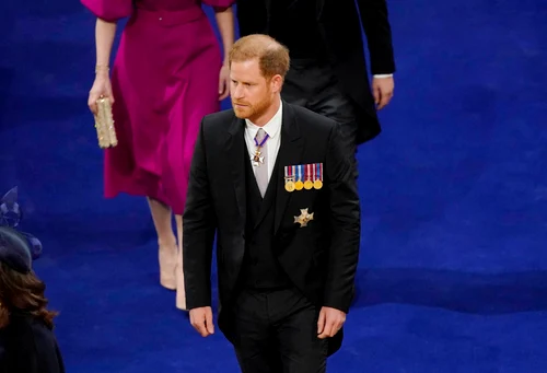 Prințul Harry la încoronarea Regelui Charles