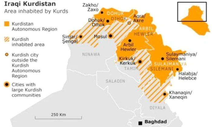 Kurzii din Irak au votat pentru independenţa regiunii autonome Kurdistan  Bagdadul a dat Kurdistanului un ultimatum de 72 de ore jpeg