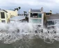 Daunele provocate de furtună pe faleză și la locuințele din Long Beach, California