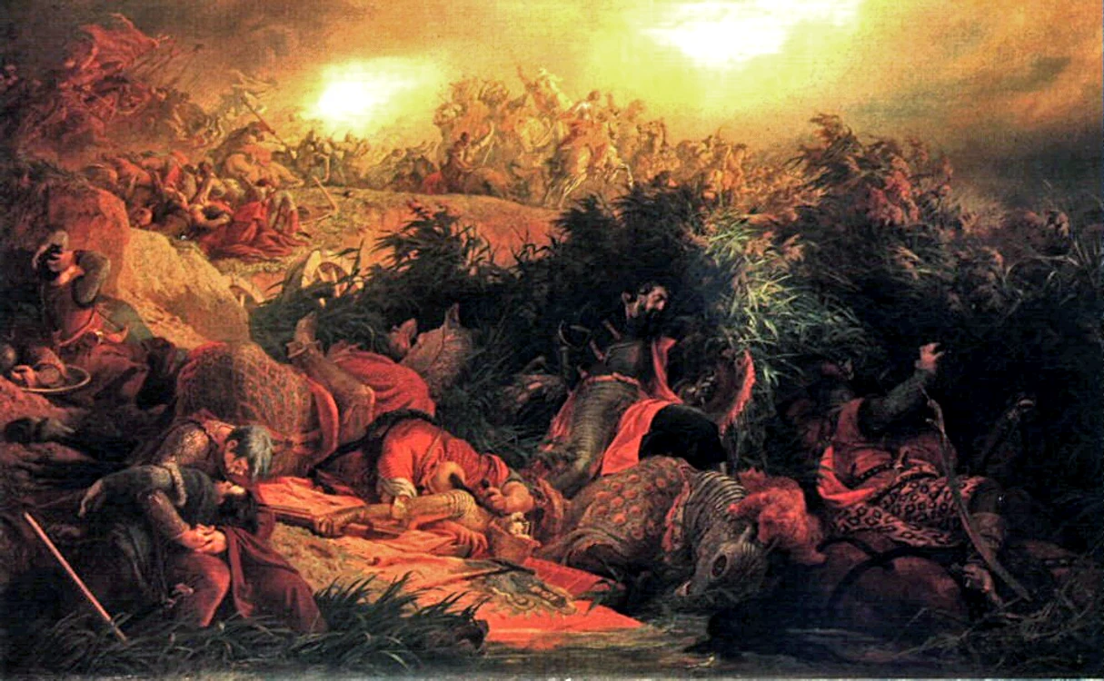 „Bătălia de la Mohács”,  tablou din 1866 al pictorului maghiar Bertalan Székely de Ádámos (născut la Cluj,  în 1835)