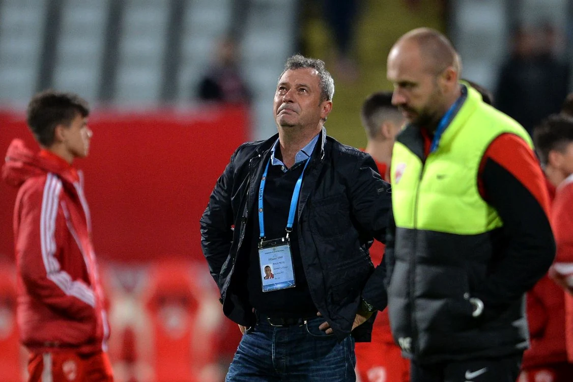 Mircea Rednic, antrenorul lui Dinamo, a izbucnit în plânsFoto: Mediafax