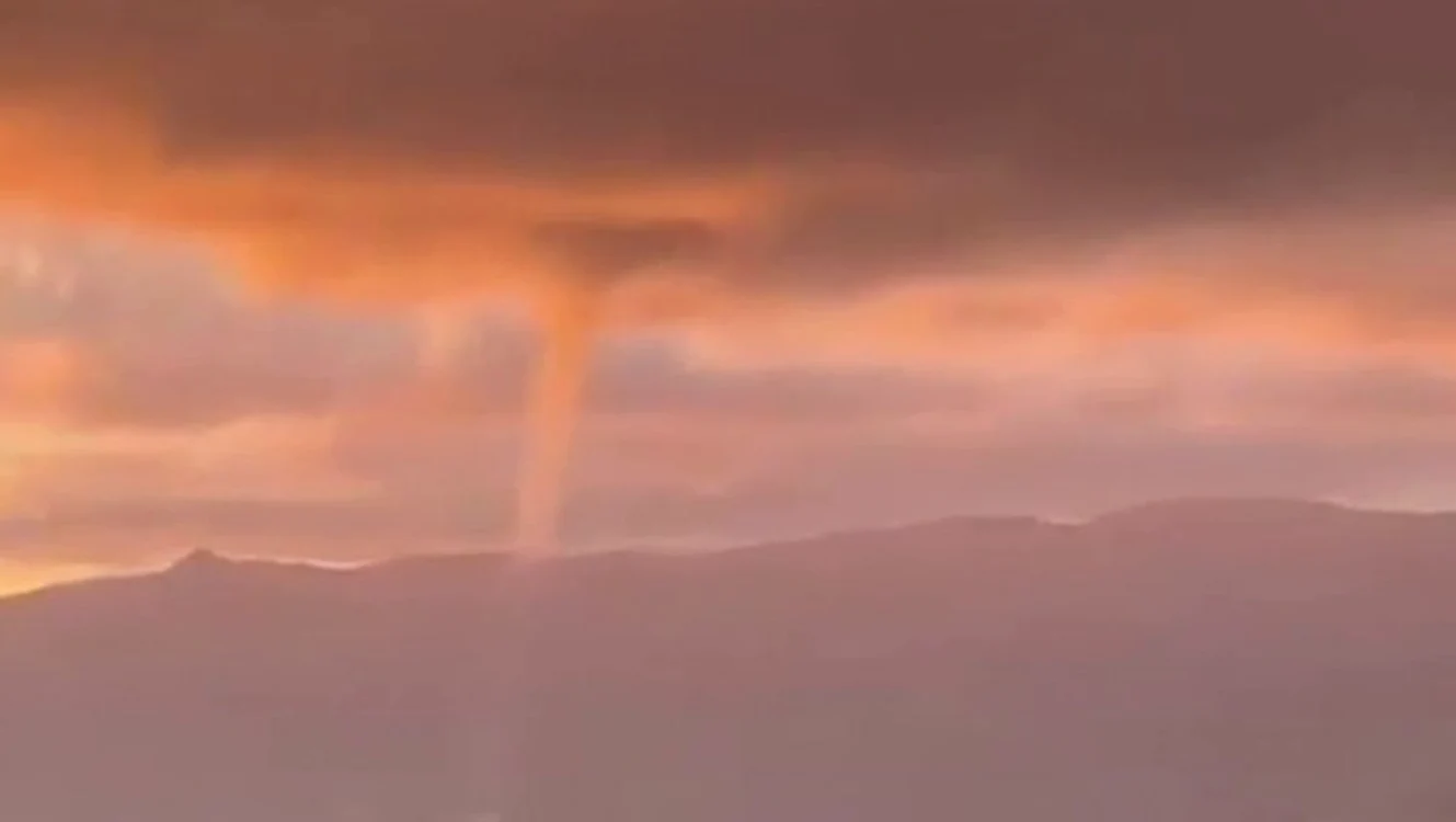 Tromba marină s-a produs în Genova / foto: captura youtube