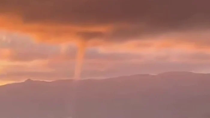 Tromba marină s-a produs în Genova / foto: captura youtube