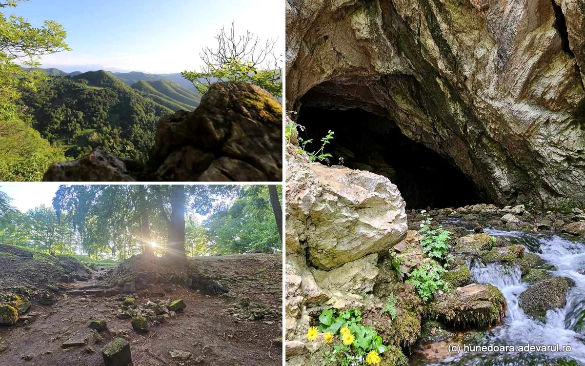 Valea Luncanilor, cetatea dacică Piatra Roșie și Peștera Cioclovina. Foto: Daniel Guță. ADEVĂRUL
