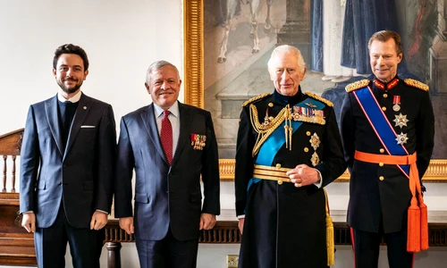 Regele Iordaniei, Prințul Moștenitor, Regele Charles și Marele Duce Henri de Luxemburg Foto Profimedia jpg