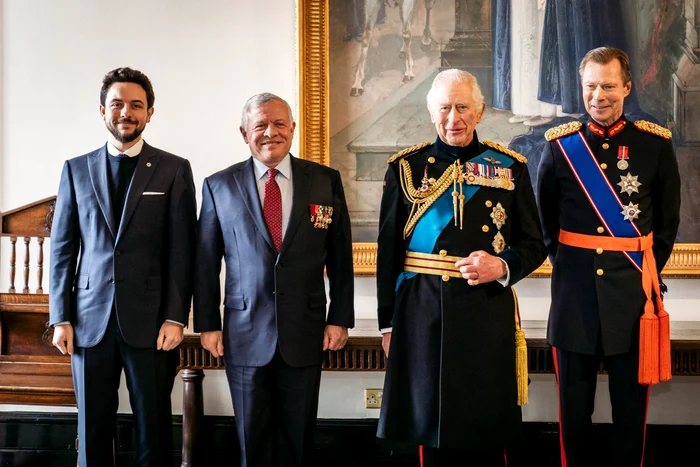Regele Iordaniei, Prințul Moștenitor, Regele Charles și Marele Duce Henri de Luxemburg Foto Profimedia jpg