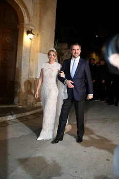 Prințul Nikolaos al Greciei și Chrysi Vardinogianni 