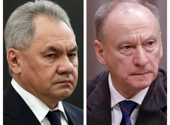 Scandal la Kremlin: Patrușev (dreapta) a refuzat să-i predea biroul lui Șoigu