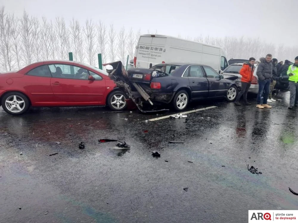 Accident în judeţul Arad FOTO Arq.ro