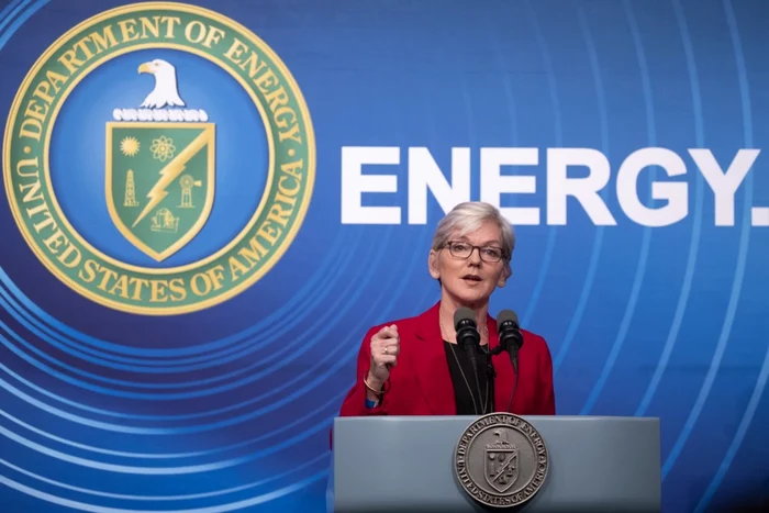 Secretarul american pentru energie Jennifer Granholm la o conferință NNSA FOTO EPA-EFE