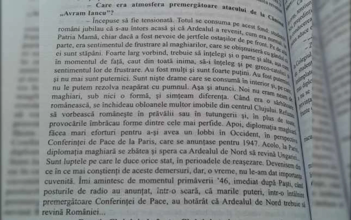 fragmente din interviul luat de jurnalistul Constatin Mustata fostului mitropolit al Clujului