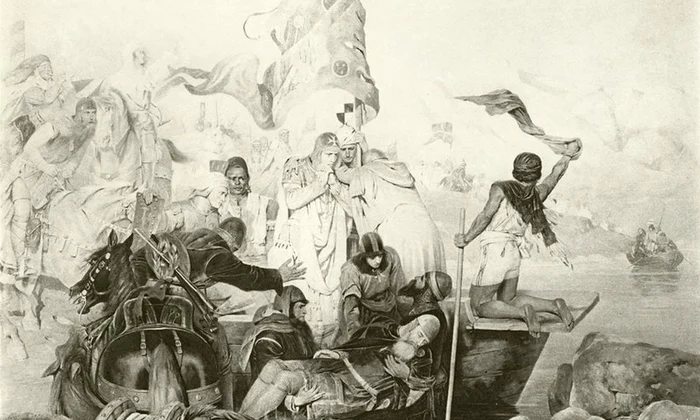 English School   Death of Barbarossa (gravure)   (MeisterDrucke 470696) jpg