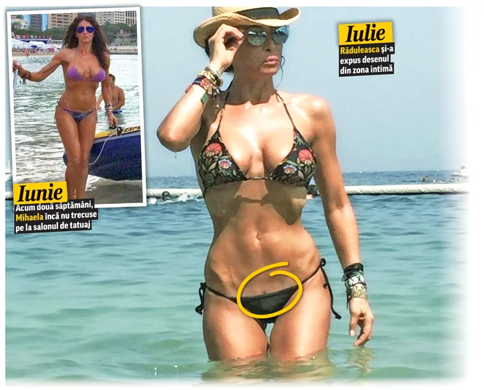 
    Este al doilea desen pe care și-l imprimă pe corp  de dragul iubitului parașutist. Vedeta PRO TV  a îndurat chinuri mari, dar a strâns din dinți  