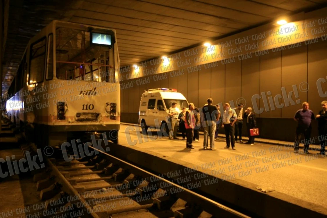 În accidetul de la pasajul Lujerului au fost implicate 4 tramvaie