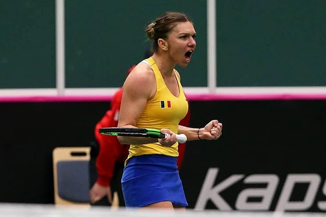 
    Simona Halep a adus două puncte echipei Romaniei în meciul de Fed Cup cu CehiaFOTO: Facebook  