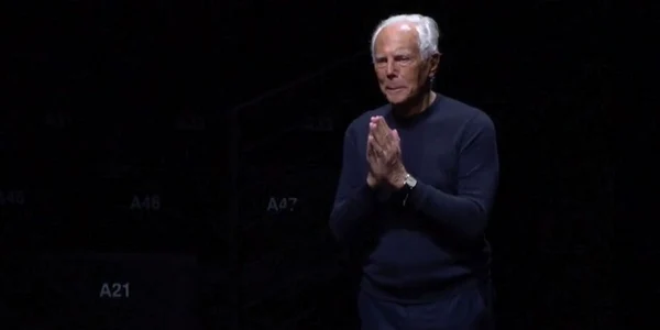 giorgio armani si-a prezentat colectia intr-o sala fara public la saptamana modei de la milano foto news