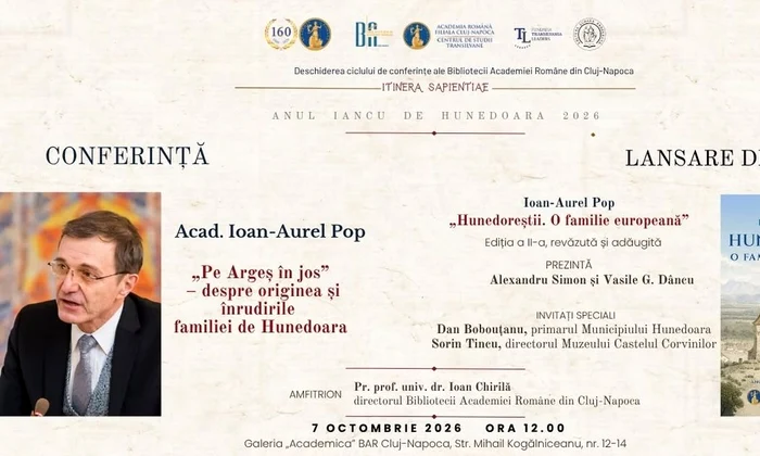 „Pe Argeș în jos”, conferință despre originea și înrudirile Hunedoreștilor