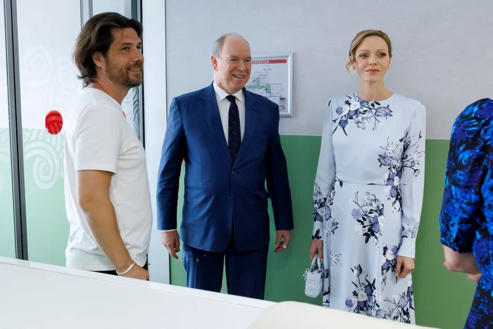 Charlene a îmbrăcat o ținută baby blue, Foto Palatul Princiar 8 jpg