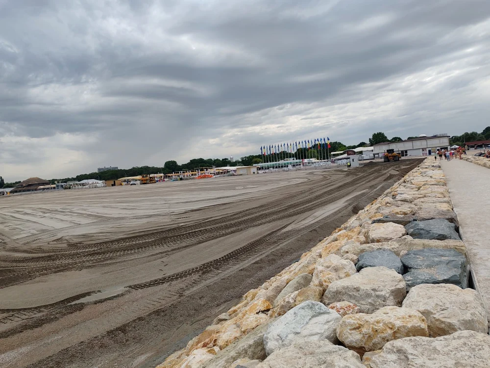 Extinderea plajei Neptun, la începutul lunii Iulie -Foto Adevărul
