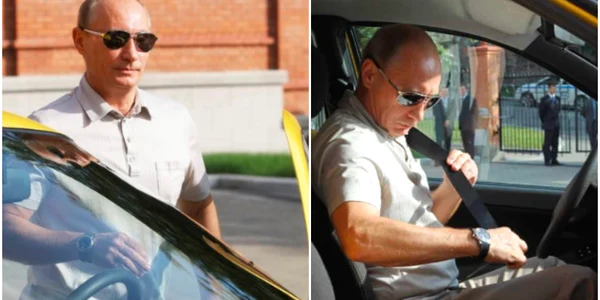 Putin a fost taximetrist FOTO Twitter 