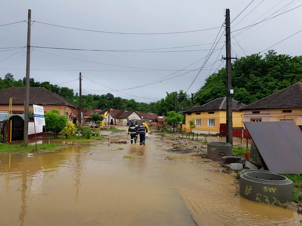 În județul Caraș-Severin cea mai afectată este localitatea Oțelul Roșu