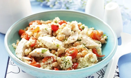 Couscous salad with chick peas and chicken jpeg