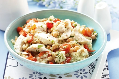 Couscous salad with chick peas and chicken jpeg