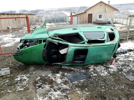 Accident Suceava. FOTO ISU Suceava