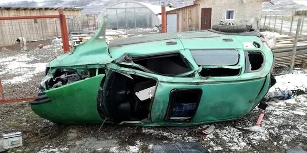 Accident Suceava. FOTO ISU Suceava