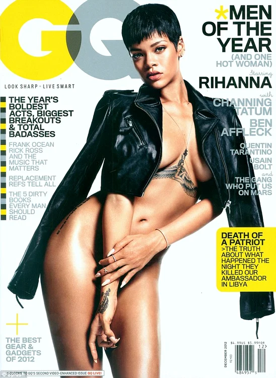 Rihanna s-a dezbrăcat pentru GQ