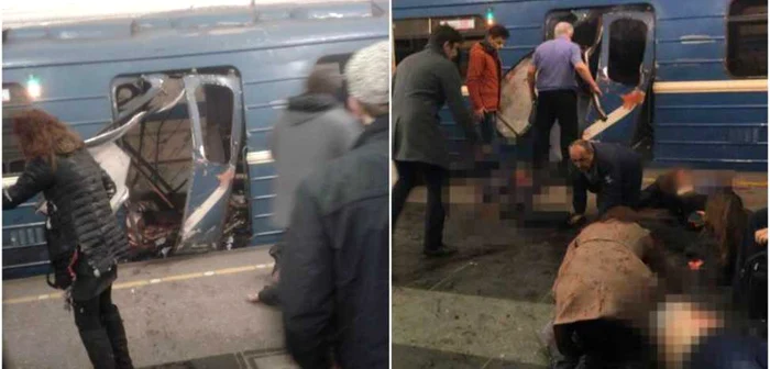 Atentatul de la metroul din Sankt Petersburg, comis pe data de 3 aprilie, s-a soldat cu 13 morţi