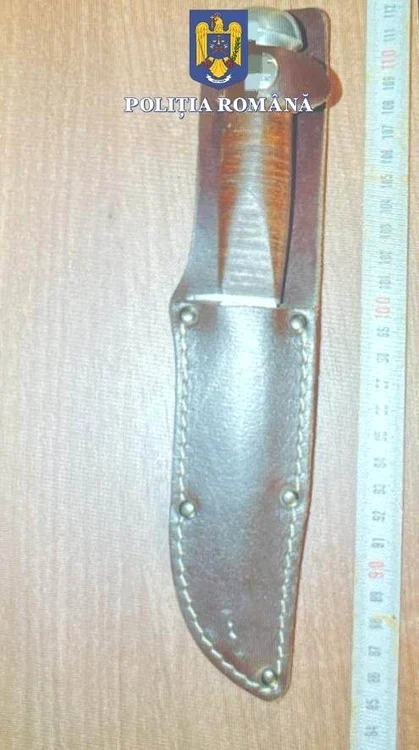 Se bănuiește că este arma crimei FOTO IPJ Arad