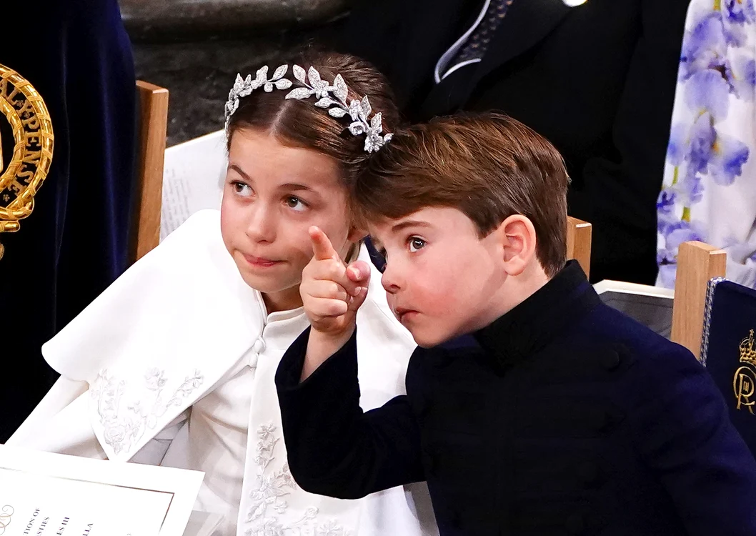 Printesa Charlotte si Printul Louis jpg
