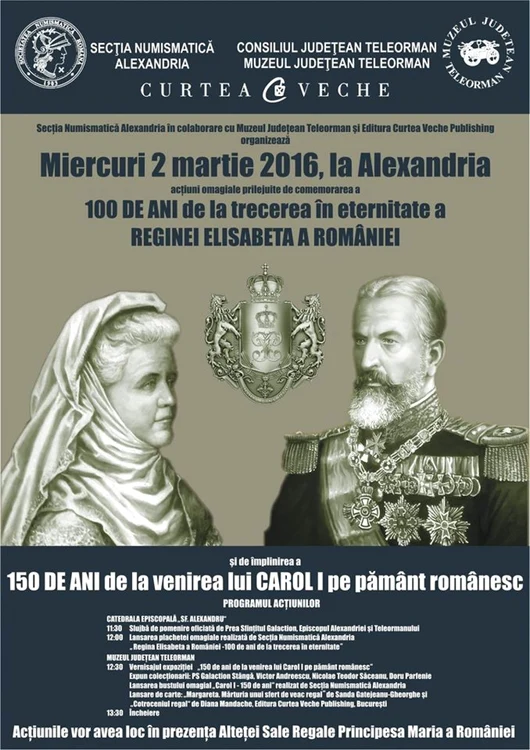 În 2016 se împlinesc 100 de ani de la moartea Reginei Elisabeta