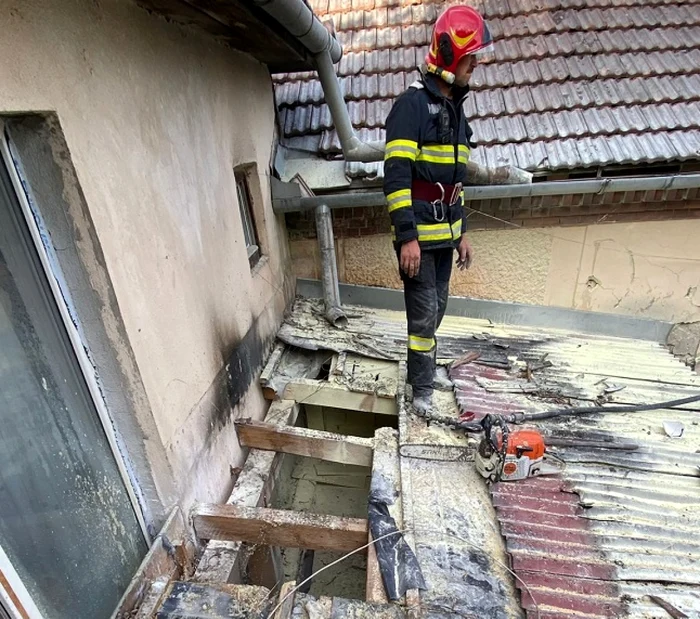 Incendiu la Spitalul Sighet Foto: ISU Maramureş