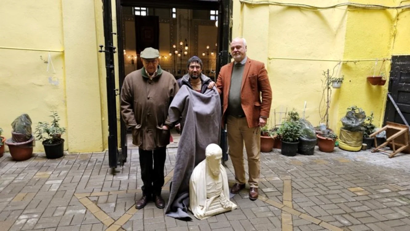 Bust Aron Chorin. Foto: Facebook/Federaţia Comunităţilor Evreieşti din România